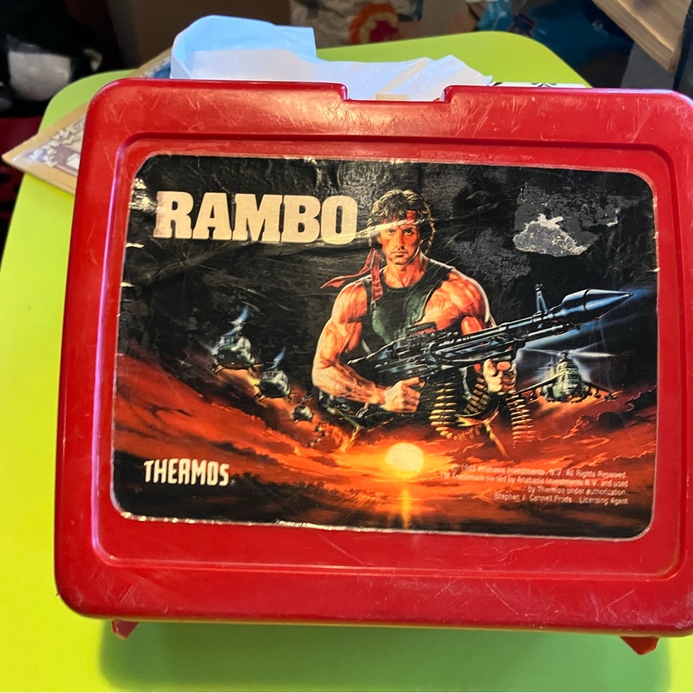 Vintage Rambo lunchbox by Thermos